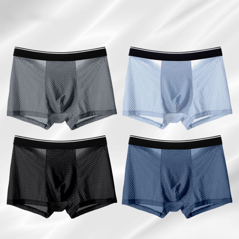 8pcs/Lot Men's Panties Ice Sil - огляд і ціна Multi Pack Underwear