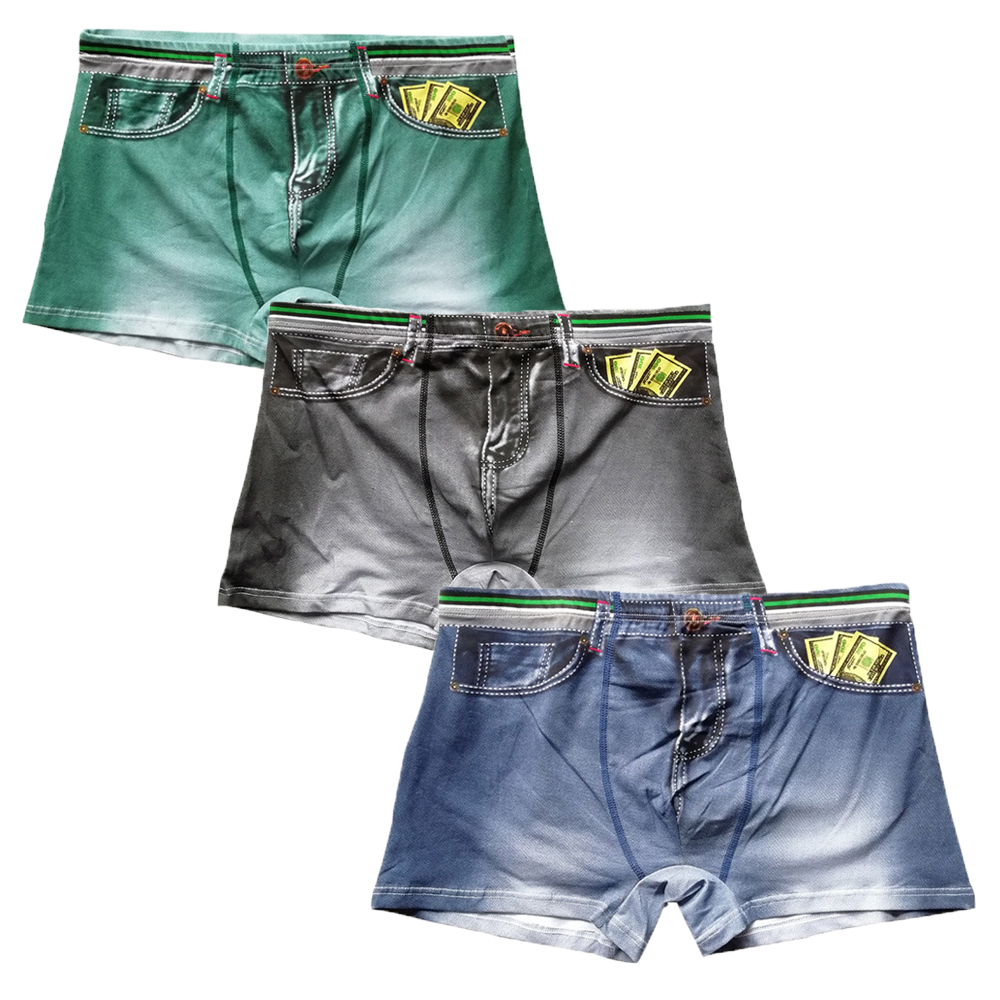 3PCS/Lots Men Boxer Shorts Den - огляд і ціна Multi Pack Underwear
